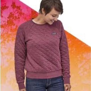Patagonia Quilted Burgundy Sweatshirt